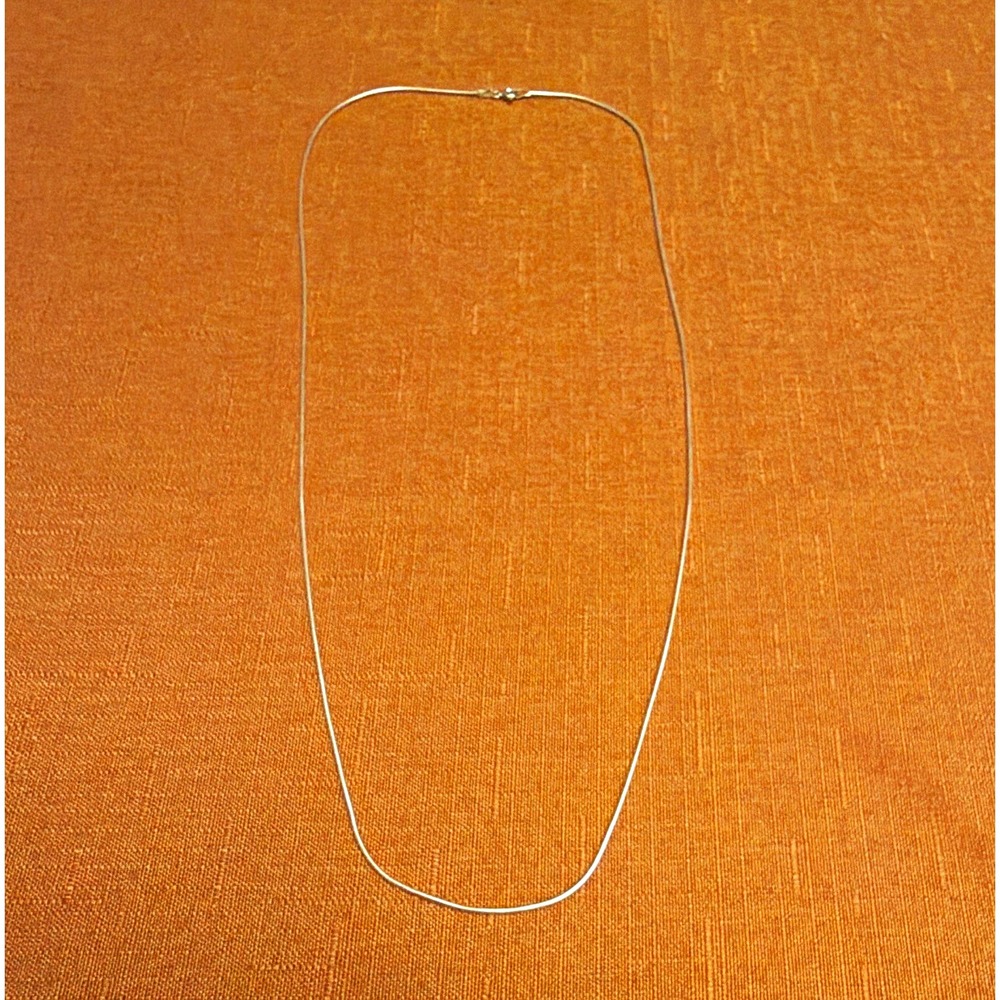 925 Italy Sterling Silver Snake Chain Necklace, Spring Ring Clasp, No Stone